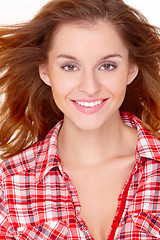 Image showing Lovely young woman in casual clothing