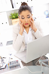 Image showing Business Woman in Office