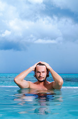 Image showing Man at Maldives