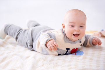 Image showing Beautiful laughing baby