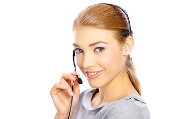 Image showing Girl with headphones