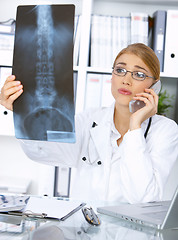 Image showing Female doctor in surgery