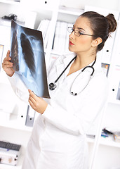 Image showing Female doctor in surgery