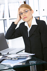 Image showing Business Woman in Office