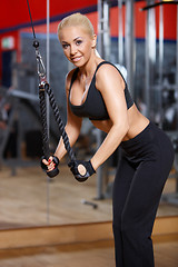 Image showing Woman at the gym