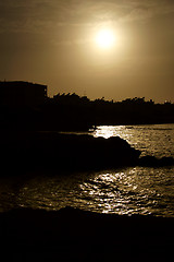 Image showing Sunset Over Crete