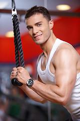 Image showing Man at the gym