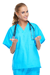 Image showing Beautiful confident woman doctor