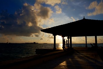 Image showing Couple at Maldives