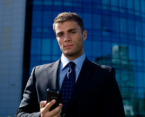 Image showing Outdoor Businessman
