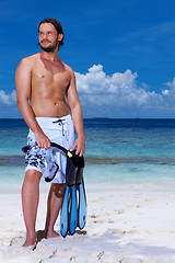 Image showing Handsome Man at Maldives