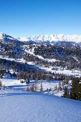 Image showing Panorama of Italian Dolomites