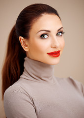 Image showing Beautiful glamorous young woman