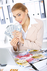 Image showing Business Woman in Office