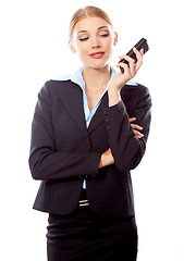 Image showing Blond Businesswoman