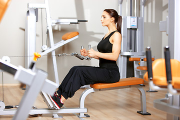 Image showing Woman at the gym