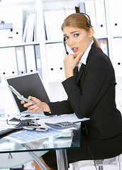 Image showing Business Woman in Office