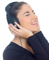 Image showing Girl with headphones