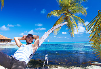 Image showing Man at Maldives