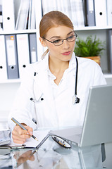 Image showing Female doctor in surgery