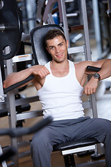 Image showing Man at the gym