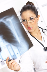 Image showing Female doctor in surgery