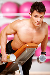 Image showing Man at the gym