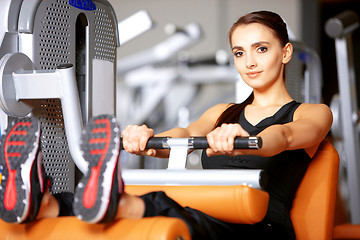 Image showing Woman at the gym