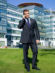 Image showing Outdoor Businessman