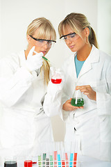 Image showing Female in lab