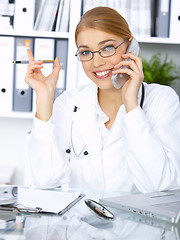 Image showing Female doctor in surgery