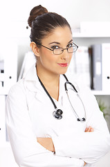 Image showing Female doctor in surgery