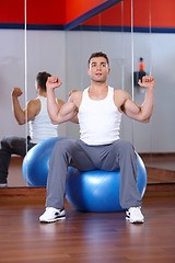 Image showing Man at the gym