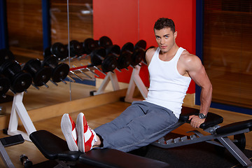 Image showing Man at the gym