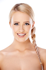 Image showing Portrait of cute blond woman