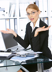 Image showing Business Woman in Office