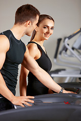 Image showing Couple at the gym