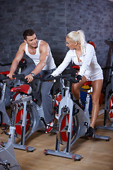 Image showing Couple at the gym