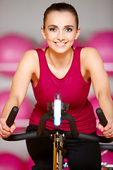 Image showing Woman at the gym