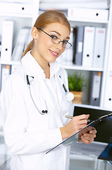 Image showing Female doctor in surgery