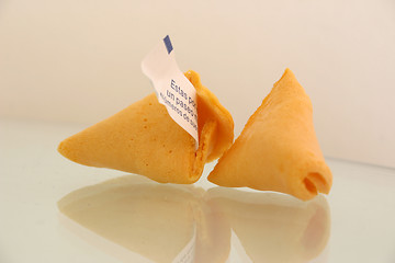 Image showing open fortune cookie