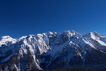 Image showing Panorama of Italian Dolomites