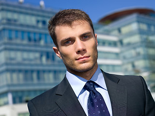 Image showing Outdoor Businessman