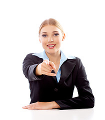 Image showing Blond Businesswoman