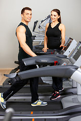 Image showing Couple at the gym