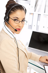 Image showing Business Woman in Office