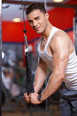 Image showing Man at the gym