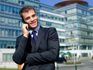 Image showing Outdoor Businessman