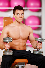 Image showing Man at the gym