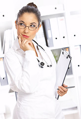 Image showing Female doctor in surgery